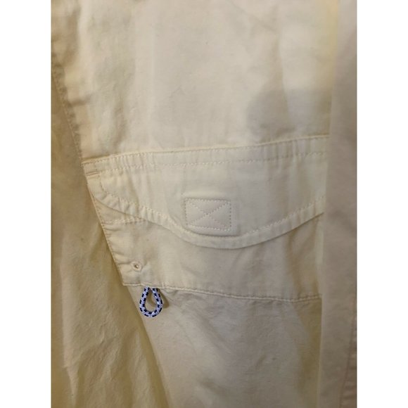 Columbia PFG Men Short Sleeve Sz XXL Yellow Button Shirt Vented - Picture 6 of 9